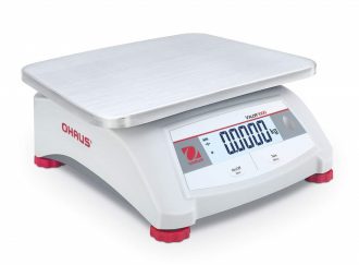 Compact mushrooms scale OHAUS VALOR 1000 with a large pan